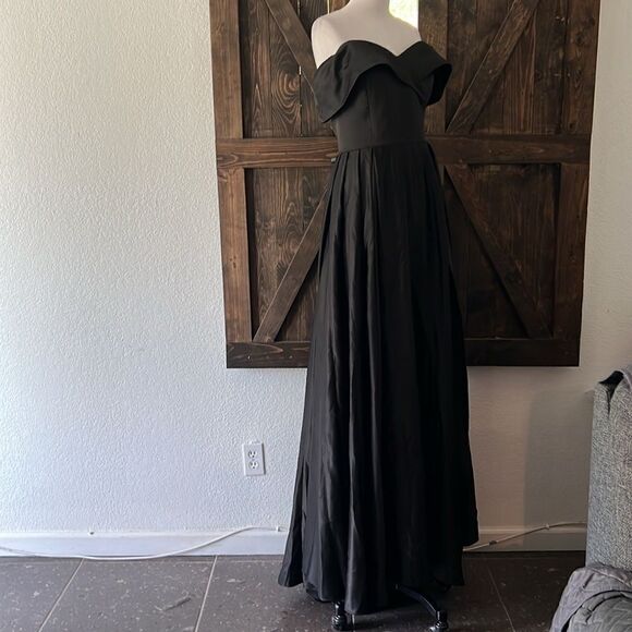 New Prom Off The Shoulder Slit Ball Gown Long Formal Evening Wedding Dress - Picture 5 of 16